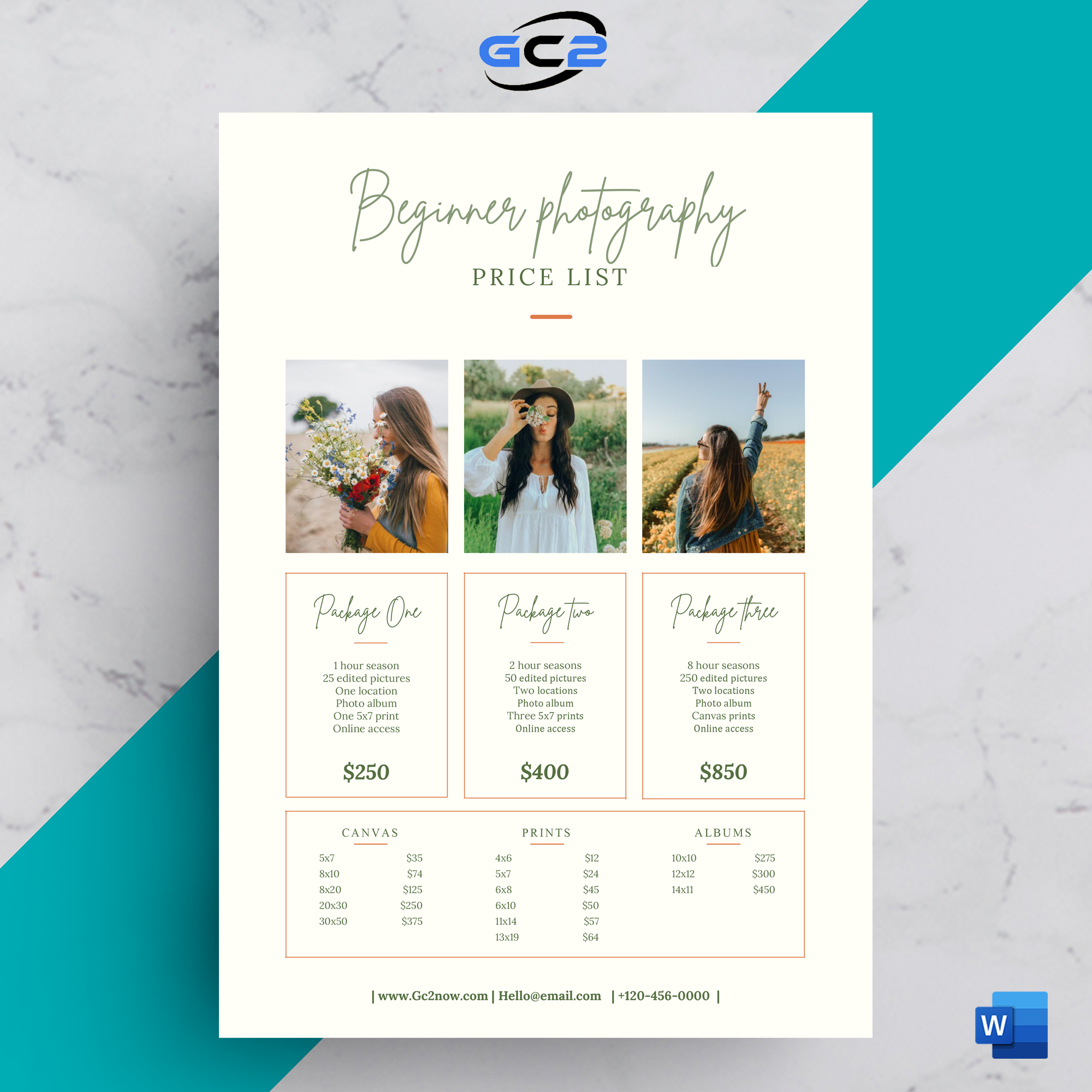 beginner-photography-price-list-template-templates